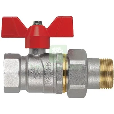 4PZ Valvola Sfera MF FARFALLA+BOCCHETTONE Perfecta FIV Ottone Nichelato 1/2MF — Rubinetti e valvole — rif. FERX.VIR7748271 4PZ Valvola Sfera MF FARFALLA+BOCCHETTONE Perfecta FIV Ottone Nichelato 1/2MF — Rubinetti e valvole — rif. FERX.VIR7748271