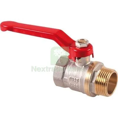 2PZ Valvola Sfera MF Leva Stars Ottone Nichelato 1"MF Diametro Pollici 1" — Rubinetti e valvole — rif. FERX.VIR7748364