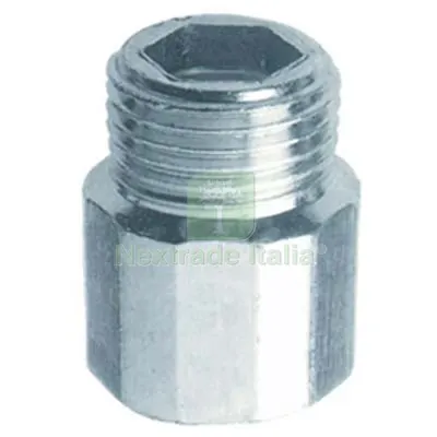 20PZ Prolunga MF Acciaio Zincato 529Z Oter 3/8MF + MM 20 Diametro Pollici 3/8" — Interruttori e prese — rif. FERX.VIR7761020