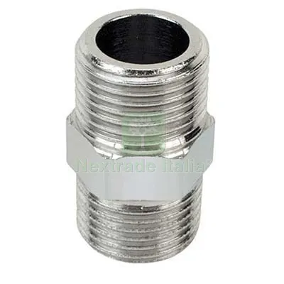 10PZ NIPPLO OTTONE CROMATO 280 GEBO 3/4M DIAMETRO POLLICI 3/4" — Tubi e raccordi — rif. FERX.VIR7763734 10PZ NIPPLO OTTONE CROMATO 280 GEBO 3/4M DIAMETRO POLLICI 3/4" — Tubi e raccordi — rif. FERX.VIR7763734