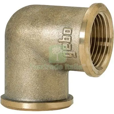 10PZ GOMITO FF OTTONE 90 GEBO 1/2F DIAMETRO POLLICI 1/2" — Tubi e raccordi — rif. FERX.VIR7764001