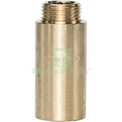 5PZ PROLUNGA MF OTTONE 500 GEBO 1/2MF + MM 20 DIAMETRO MMXPOLLICI 20x1/2" — Interruttori e prese — rif. FERX.VIR7764076