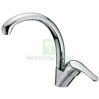 MISCELATORE LAVELLO CANNA ALTA CROLLA OTTONE CROMATO — Rubinetti e valvole — rif. FERX.VIR7780035 MISCELATORE LAVELLO CANNA ALTA CROLLA OTTONE CROMATO — Rubinetti e valvole — rif. FERX.VIR7780035