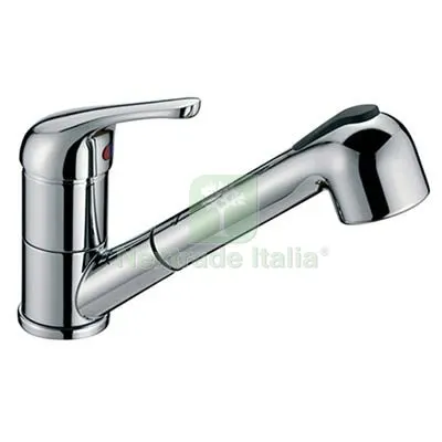 MISCELATORE LAVELLO DOCCIA ESTRAIBILE CROLLA OTTONE CROMATO — Rubinetti e valvole — rif. FERX.VIR7780037