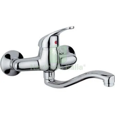 GRUPPO LAVELLO A PARETE PARIGI EFFE OTTONE CROMATO — Sanitari e ceramiche — rif. FERX.VIR7780157