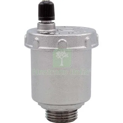 5PZ VALVOLA AUTOMATICA SFIATO 362 ITAP OTTONE NICHELATO 3/8M DIAMETRO POLLICI 3/8" — Rubinetti e valvole — rif. FERX.VIR7800082