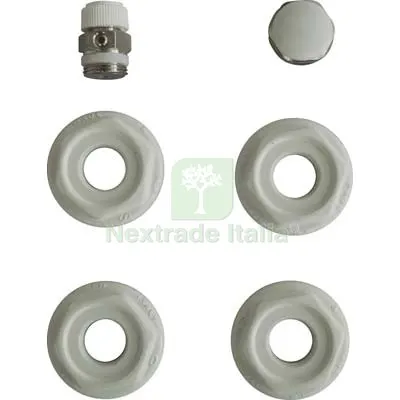 Kit Montaggio Radiatore 4 Riduzioni + Tappo + Valvola Sfiato — Caldaie e radiatori — rif. FERX.VIR7800086 Kit Montaggio Radiatore 4 Riduzioni + Tappo + Valvola Sfiato — Caldaie e radiatori — rif. FERX.VIR7800086