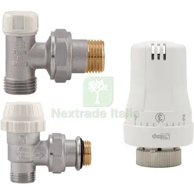 KIT TERMOSTATICO VALVOLA + DETENTORE 995 ITAP OTTONE NICHELATO 3/8M CF=PZ 3 — Rubinetti e valvole — rif. FERX.VIR7800093 KIT TERMOSTATICO VALVOLA + DETENTORE 995 ITAP OTTONE NICHELATO 3/8M CF=PZ 3 — Rubinetti e valvole — rif. FERX.VIR7800093
