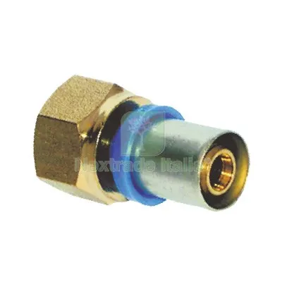 10PZ MANICOTTO MULTISTRATO PRESSARE FIL FEMMINA BAMPI OTTONE MM 16X1/2F DIAMETRO MMXPOLLICI 16x1/2" — Tubi e raccordi — rif. FERX.VIR7800255