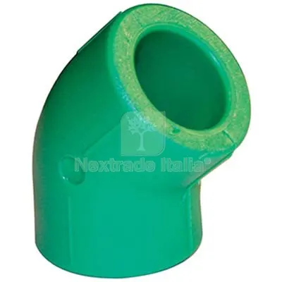 20PZ GOMITO PPR A SALDARE 45° VERDE MM 20 — Tubi e raccordi — rif. FERX.VIR7801013 20PZ GOMITO PPR A SALDARE 45° VERDE MM 20 — Tubi e raccordi — rif. FERX.VIR7801013