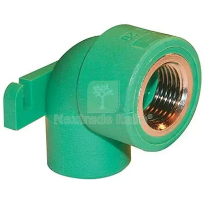 10PZ GOMITO PPR A SALDARE 90° F.FEMMINA + STAFFA VERDE/OTTONE MM 20X1/2F DIAMETRO MMXPOLLICI 20x1/2" — Tubi e raccordi — rif. FERX.VIR7801083 10PZ GOMITO PPR A SALDARE 90° F.FEMMINA + STAFFA VERDE/OTTONE MM 20X1/2F DIAMETRO MMXPOLLICI 20x1/2" — Tubi e raccordi — rif. FERX.VIR7801083