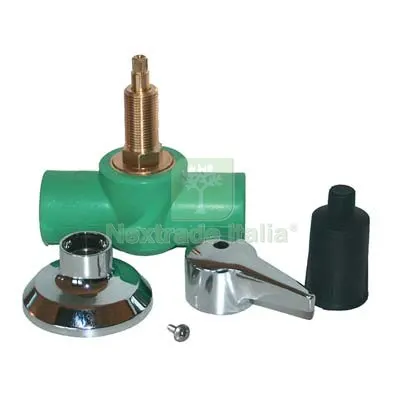 RUBINETTO ARRESTO + LEVA PPR A SALDARE VERDE MM 20 — Rubinetti e valvole — rif. FERX.VIR7801108 RUBINETTO ARRESTO + LEVA PPR A SALDARE VERDE MM 20 — Rubinetti e valvole — rif. FERX.VIR7801108