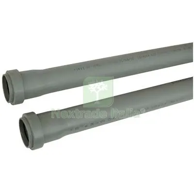TUBO SCARICO IDRICO AD INNESTO 2 BICCHIERI PP GRIGIO MM 90 CM 200 — Tubi e raccordi — rif. FERX.VIR7801220