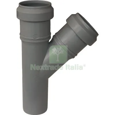 5PZ Braga Scarico Idrico AD Innesto PP Grigio MM 90 45° Gradi 45° — Attrezzi da giardino — rif. FERX.VIR7801252