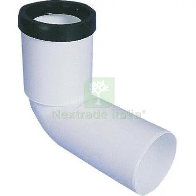 2PZ CURVA WC PROLUNGATA SCARICO IDRICO AD INNESTO PP BIANCO MM 90 — Interruttori e prese — rif. FERX.VIR7801270 2PZ CURVA WC PROLUNGATA SCARICO IDRICO AD INNESTO PP BIANCO MM 90 — Interruttori e prese — rif. FERX.VIR7801270