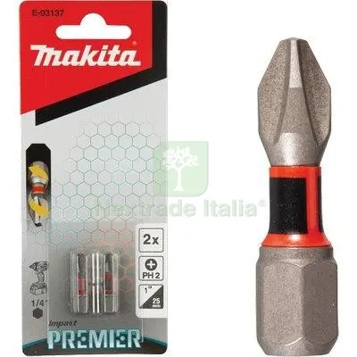 3CF INSERTO CROCE PHILLIPS X AVVITATORE IMPULSI MAKITA PHXMM 2X25 CF=PZ 2 — Trapani e avvitatori — rif. FERX.VIR7916982