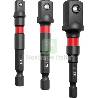Adattatori Portabussola Krino 1/4"+ 3/8"+1/2" CF=PZ 3 — Chiavi e bussole — rif. FERX.VIR7917033 Adattatori Portabussola Krino 1/4"+ 3/8"+1/2" CF=PZ 3 — Chiavi e bussole — rif. FERX.VIR7917033