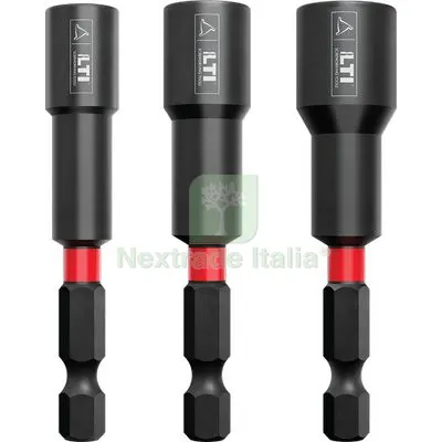Inserti a Bussola Esagonali x Avviatori Krino Magnetici MM8X65 + MM 10X65 + MM 13X65 CF=PZ 3 — Chiavi e bussole — rif. FERX.VIR7917034 Inserti a Bussola Esagonali x Avviatori Krino Magnetici MM8X65 + MM 10X65 + MM 13X65 CF=PZ 3 — Chiavi e bussole — rif. FERX.VIR7917034