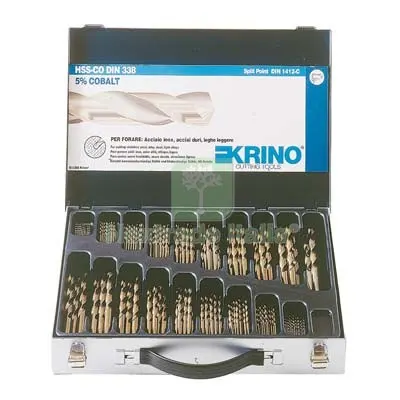 Punta Trapano HSS Cobalto 5% in Valigia Krino MM 1,0/10 CF=PZ 116 — Punte, frese e dischi — rif. FERX.VIR7937405 Punta Trapano HSS Cobalto 5% in Valigia Krino MM 1,0/10 CF=PZ 116 — Punte, frese e dischi — rif. FERX.VIR7937405