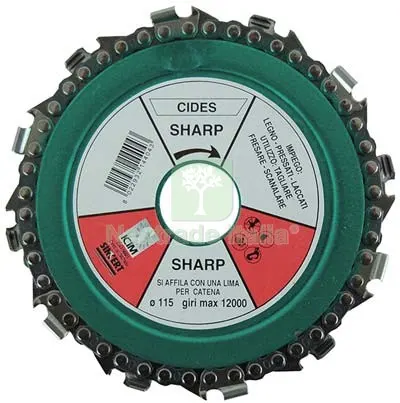 LAMA CIRCOLARE A CATENA X LEGNO MM 115X22,2 — Punte, frese e dischi — rif. FERX.VIR7948435