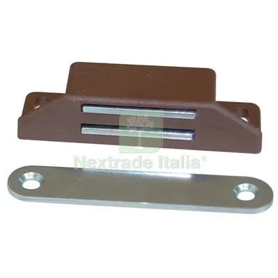 50PZ Cricchetto Magnetico Sportelli 658 MM 65X19 H.MM 15 KG 8 + Incontro Marrone Colore Noce KG 8,0 — Cinghie e tiranti a cricchetto — rif. FERX.VIR7956606 50PZ Cricchetto Magnetico Sportelli 658 MM 65X19 H.MM 15 KG 8 + Incontro Marrone Colore Noce KG 8,0 — Cinghie e tiranti a cricchetto — rif. FERX.VIR7956606