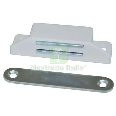 50PZ Cricchetto Magnetico Sportelli 658 MM 65X19 H.MM 15 KG 8 + Incontro Bianco Colore Bianco KG 8,0 — Cinghie e tiranti a cricchetto — rif. FERX.VIR7956607 50PZ Cricchetto Magnetico Sportelli 658 MM 65X19 H.MM 15 KG 8 + Incontro Bianco Colore Bianco KG 8,0 — Cinghie e tiranti a cricchetto — rif. FERX.VIR7956607