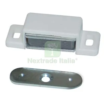 100PZ Cricchetto Magnetico Sportelli 306 MM 48 H.MM 15 KG 6 + Incontro Bianco Colore Bianco KG 6,0 — Cinghie e tiranti a cricchetto — rif. FERX.VIR7956622 100PZ Cricchetto Magnetico Sportelli 306 MM 48 H.MM 15 KG 6 + Incontro Bianco Colore Bianco KG 6,0 — Cinghie e tiranti a cricchetto — rif. FERX.VIR7956622