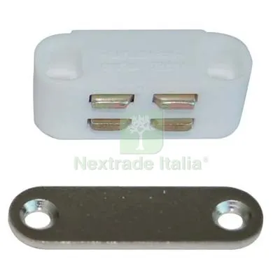 12PZ Cricchetto Magnetico Sportelli UC9 Varec MM 35 H.MM 12 KG 3 + Incontro Bianco Colore Bianco KG 3,0 — Cinghie e tiranti a cricchetto — rif. FERX.VIR7956805