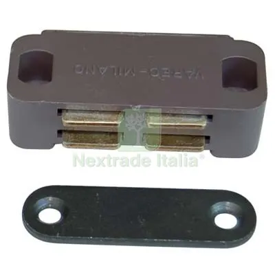 12PZ Cricchetto Magnetico Sportelli UCN10 Varec MM 45 H.MM 19 KG 3,5 + Incontro Marrone Colore Marrone — Cinghie e tiranti a cricchetto — rif. FERX.VIR7956810