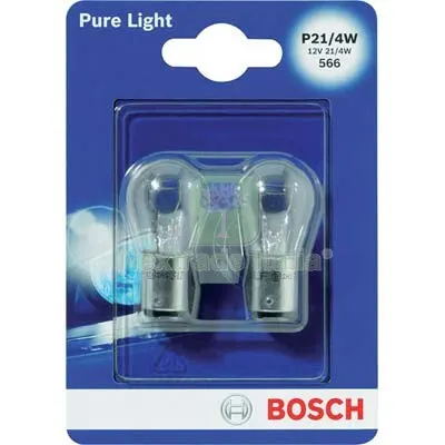 4CF Lampada Auto Posteriori Pure Light P21 015 Bosch Incandescenza Volt 12 Watt 4 CF=PZ 2 — Illuminazione — rif. FERX.VIR8000062 4CF Lampada Auto Posteriori Pure Light P21 015 Bosch Incandescenza Volt 12 Watt 4 CF=PZ 2 — Illuminazione — rif. FERX.VIR8000062