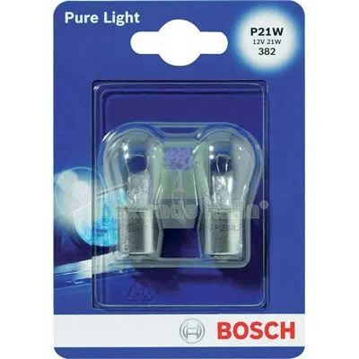 4CF Lampada Auto Posteriori Pure Light P21 017 Bosch Incandescenza Volt 12 Watt 21 CF=PZ 2 — Illuminazione — rif. FERX.VIR8000064 4CF Lampada Auto Posteriori Pure Light P21 017 Bosch Incandescenza Volt 12 Watt 21 CF=PZ 2 — Illuminazione — rif. FERX.VIR8000064