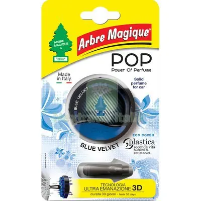 12PZ Profumatore Auto Arbre Magique Pop Blue Velvet — Deodoranti ambiente — rif. FERX.VIR8000581