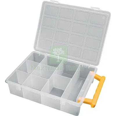 4PZ ORGANIZER PORTAMINUTERIA SCOMPARTI 9 MM 242X188 H.MM 60 MM 242x188x60 POSTI 10 — Punte, frese e dischi — rif. FERX.VIR8112030 4PZ ORGANIZER PORTAMINUTERIA SCOMPARTI 9 MM 242X188 H.MM 60 MM 242x188x60 POSTI 10 — Punte, frese e dischi — rif. FERX.VIR8112030