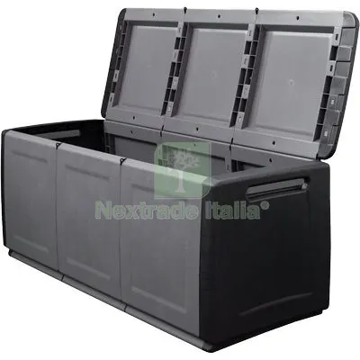 Baule Cube PPL Antracite Nero CM 138X53 H.CM 57 CM 138x53x57 — Ferramenta porte e finestre — rif. FERX.VIR8112132