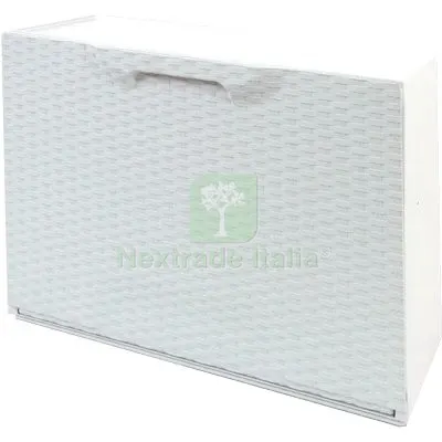 Scarpiera Modulare Rattan Bianco CM 51X17,3 H.CM 40,1 CM 51x17x40 Colore Bianco — Arredo — rif. FERX.VIR8112142 Scarpiera Modulare Rattan Bianco CM 51X17,3 H.CM 40,1 CM 51x17x40 Colore Bianco — Arredo — rif. FERX.VIR8112142