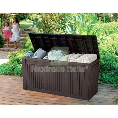 Baule Comfy Keter PP Marrone CM 117X45 H.CM 57 CM 117x45x57 LT 270 — Ferramenta porte e finestre — rif. FERX.VIR8130104