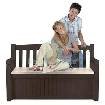 Cassapanca Eden Garden Keter PP Marrone CM 140X84 H.CM 60 CM 140x84x60 LT 265 — Ferramenta porte e finestre — rif. FERX.VIR8130110 Cassapanca Eden Garden Keter PP Marrone CM 140X84 H.CM 60 CM 140x84x60 LT 265 — Ferramenta porte e finestre — rif. FERX.VIR8130110