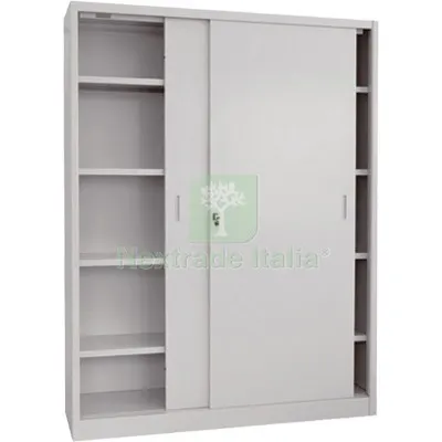 Armadio Tuttopiani Smontato Ante Scorr. Prometal Vern Grigio H.MM 2000 MM 1200X450 CM 120x45x200 — Arredo — rif. FERX.VIR8130510 Armadio Tuttopiani Smontato Ante Scorr. Prometal Vern Grigio H.MM 2000 MM 1200X450 CM 120x45x200 — Arredo — rif. FERX.VIR8130510