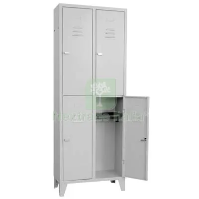 Armadio Multispogliatoio Montato Prometal Vern Grigio Posti 4 H.MM 1795 MM 680X350 CM 68x35x179,5 — Arredo — rif. FERX.VIR8130520