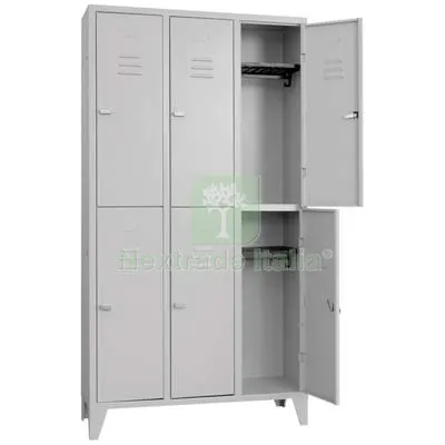 Armadio Multispogliatoio Montato Prometal Vern Grigio Posti 6 H.MM 1795 MM 1000X350 CM 100x35x179,5 — Arredo — rif. FERX.VIR8130522 Armadio Multispogliatoio Montato Prometal Vern Grigio Posti 6 H.MM 1795 MM 1000X350 CM 100x35x179,5 — Arredo — rif. FERX.VIR8130522