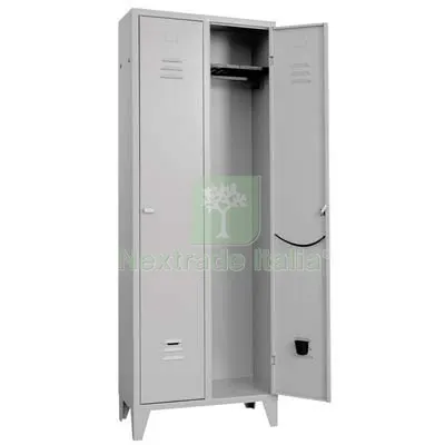Armadio Spogliatoio Montato Prometal Vern Grigio Posti 2 H.MM 1795 MM 680X350 CM 68x35x179,5 — Arredo — rif. FERX.VIR8130532