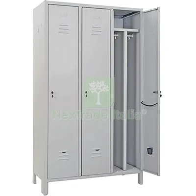 Armadio Sporco Pulito Montato Prometal Vern Grigio Posti 3 H.MM 1795 MM 1000X500 CM 100x50x179,5 — Arredo — rif. FERX.VIR8130543 Armadio Sporco Pulito Montato Prometal Vern Grigio Posti 3 H.MM 1795 MM 1000X500 CM 100x50x179,5 — Arredo — rif. FERX.VIR8130543