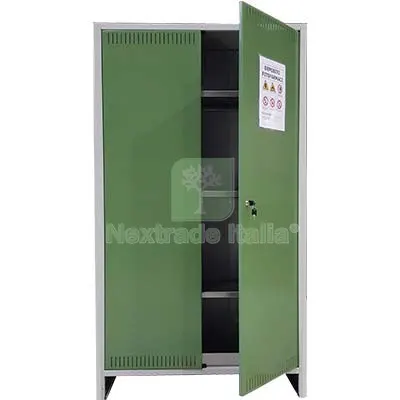 Armadio Fitofarmaci Smontato Prometal Vern Grigio/Verde H.MM 1795 MM 1000X400 CM 100x40x179,5 — Arredo — rif. FERX.VIR8130553