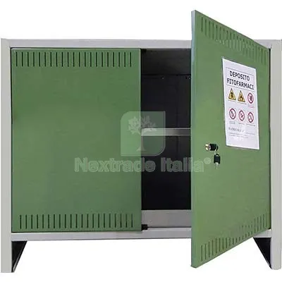 Armadio Fitofarmaci Smontato Prometal Vern Grigio/Verde H.MM 800 MM 1000X400 CM 100x40x80 — Arredo — rif. FERX.VIR8130554 Armadio Fitofarmaci Smontato Prometal Vern Grigio/Verde H.MM 800 MM 1000X400 CM 100x40x80 — Arredo — rif. FERX.VIR8130554
