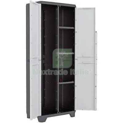 Armadio Portascope Linear Keter PPL Grigio Nero 2 Ante CM 68X39 H.CM 173 CM 68x39x173 — Arredo — rif. FERX.VIR8130632 Armadio Portascope Linear Keter PPL Grigio Nero 2 Ante CM 68X39 H.CM 173 CM 68x39x173 — Arredo — rif. FERX.VIR8130632