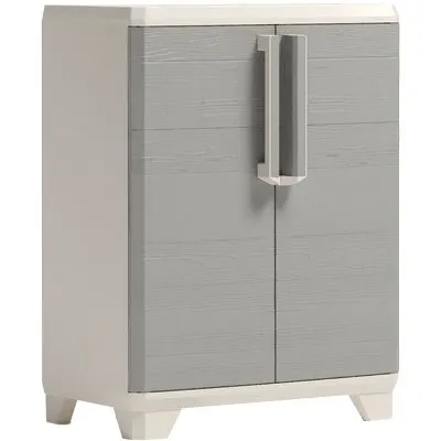 Armadio Basso 1 Ripiano Wood Keter PPL Beige 2 Ante CM 68X39 H.CM 90 — Arredo — rif. FERX.VIR8130643 Armadio Basso 1 Ripiano Wood Keter PPL Beige 2 Ante CM 68X39 H.CM 90 — Arredo — rif. FERX.VIR8130643
