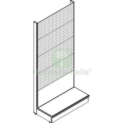 Scaffale Market a Parete Schienale MIX RAL 9016 CM 100 H.CM 215 CM 100x40xH215 — Ferramenta porte e finestre — rif. FERX.VIR8134100 Scaffale Market a Parete Schienale MIX RAL 9016 CM 100 H.CM 215 CM 100x40xH215 — Ferramenta porte e finestre — rif. FERX.VIR8134100
