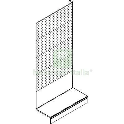 Estensione Scaffale a Parete Market Schienale MIX RAL 9016 CM 100 H.CM 215 CM 100x40xH215 — Ferramenta porte e finestre — rif. FERX.VIR8134103 Estensione Scaffale a Parete Market Schienale MIX RAL 9016 CM 100 H.CM 215 CM 100x40xH215 — Ferramenta porte e finestre — rif. FERX.VIR8134103