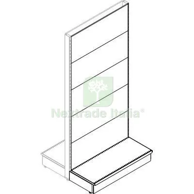 Trasformazione a Gondola Scaffale Market Schienale Liscio RAL 9016 CM 100 H.CM 215 CM 100x40xH215 — Ferramenta porte e finestre — rif. FERX.VIR8134112 Trasformazione a Gondola Scaffale Market Schienale Liscio RAL 9016 CM 100 H.CM 215 CM 100x40xH215 — Ferramenta porte e finestre — rif. FERX.VIR8134112
