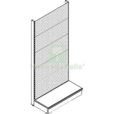 Scaffale Market a Parete Schienale Forato RAL 9016 CM 100 H.CM 215 CM 100x40xH215 — Ferramenta porte e finestre — rif. FERX.VIR8134130 Scaffale Market a Parete Schienale Forato RAL 9016 CM 100 H.CM 215 CM 100x40xH215 — Ferramenta porte e finestre — rif. FERX.VIR8134130